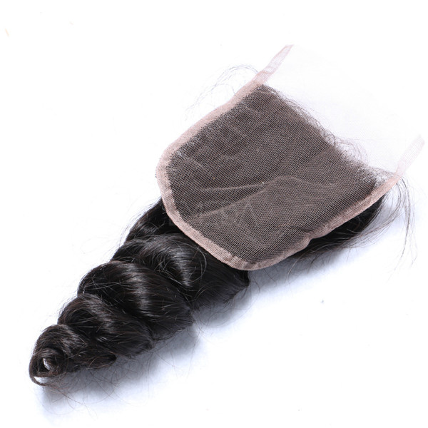 Virgin Human Hair Bundles with Closure Brazilian Hair Extensions     LM034